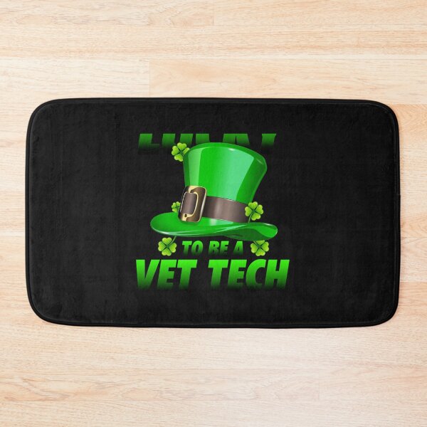 Item preview, St Patricks Day Lucky Vet Tech   designed and sold by vovstore1990.