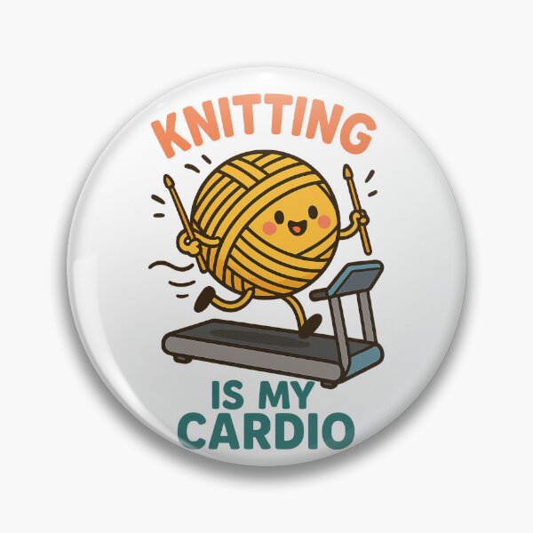 Item preview, Knitting Is My Cardio – Funny Yarn Lover Design designed and sold by Iail Ioa.