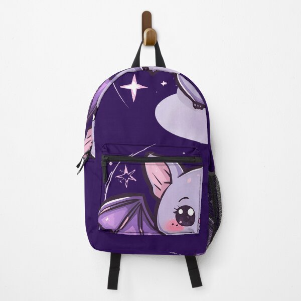 Item preview, Kawaii Pastel Bat with Stars | Cute Neon Purple Halloween Art designed and sold by PawxelArt.