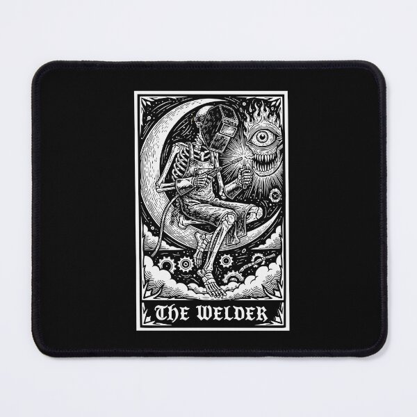 Item preview, The Welder Welding Tarot Card Skeleton Funny Metal Worker designed and sold by Colorfulman.