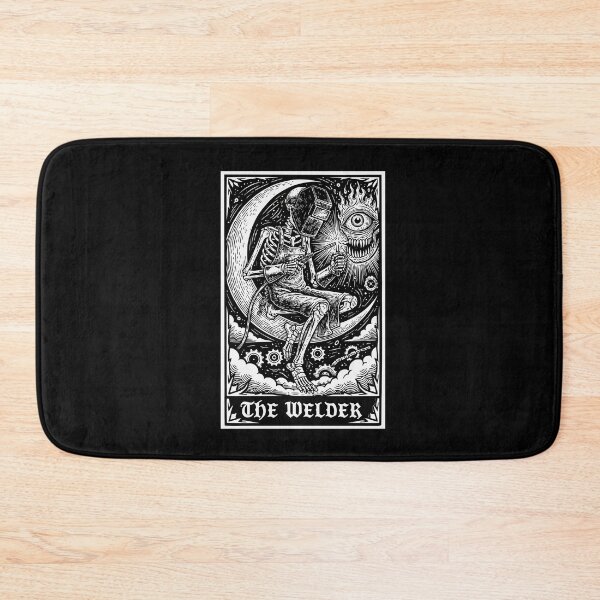Item preview, The Welder Welding Tarot Card Skeleton Funny Metal Worker designed and sold by Colorfulman.