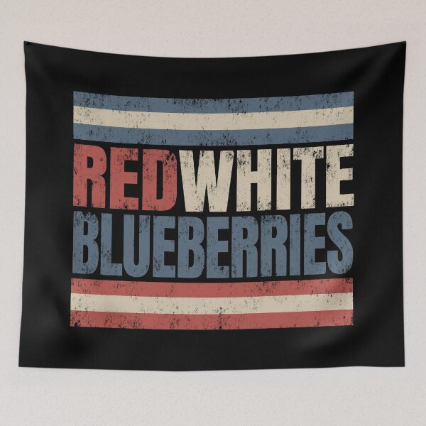 Item preview, Red White And Blueberries. vintage. designed and sold by EunsooLee.