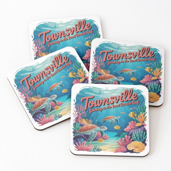 Item preview, Townsville Gateway to the Great Barrier Reef – Tropical Marine Life Design designed and sold by Timeless Design.