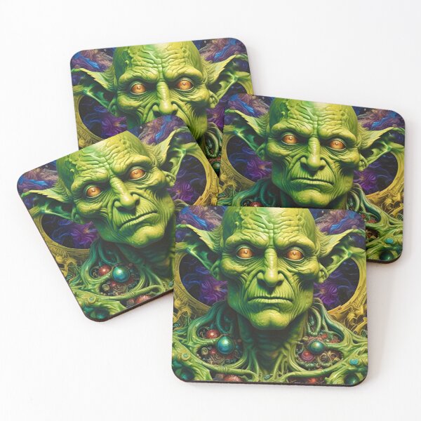 Item preview, Martian in Green - Colorful Fantasy Art concept designed and sold by Delerat7.