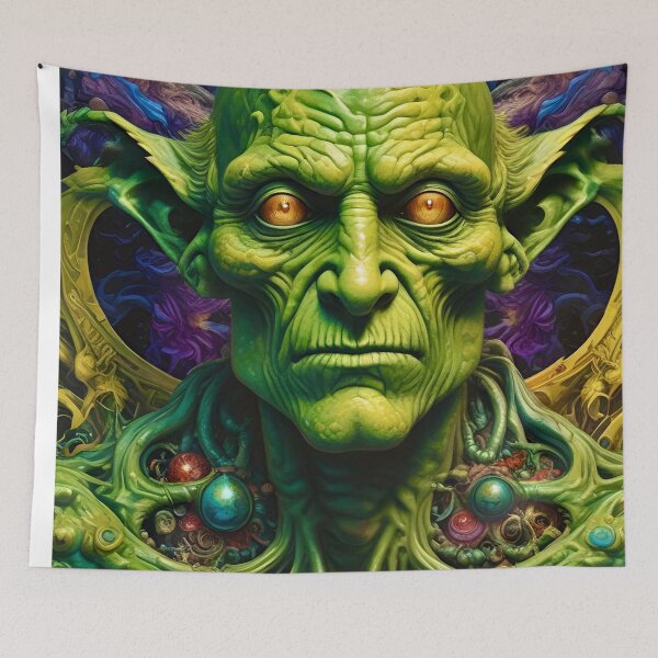 Item preview, Martian in Green - Colorful Fantasy Art concept designed and sold by Delerat7.