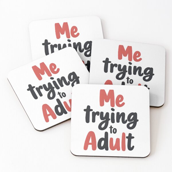 Item preview, Me Trying to Adult Tee designed and sold by OMAR-AMANY.