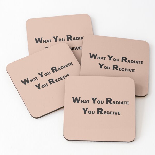 Item preview, What You Radiate, You Receive – Positive Energy Quote Design designed and sold by ArtNestVerse.