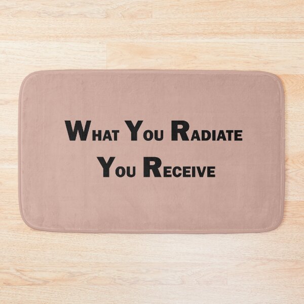 Item preview, What You Radiate, You Receive – Positive Energy Quote Design designed and sold by ArtNestVerse.