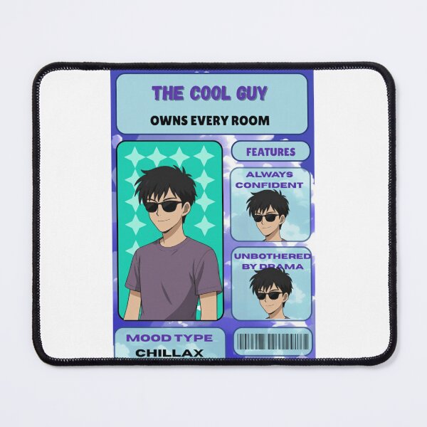 Item preview, Cool Anime Guy Card – Chillax Mood Aesthetic designed and sold by SoulFlex.