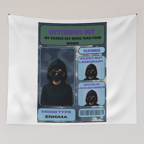 Item preview, Mysterious Anime Guy Card – Chill Pastel Aesthetic, Cool & Confident designed and sold by SoulFlex.