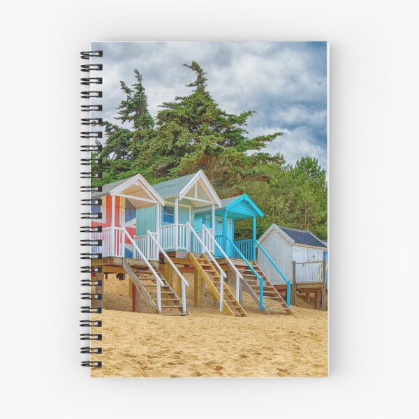 Item preview, Colourful Beach huts on the beach at wells next the sea North Norfolk England UK designed and sold by John Gilham - Landscape Photography.