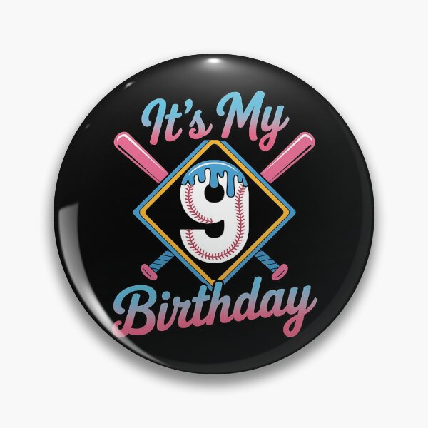 Item preview, Baseball 9 Year Old Ice Cream Drip 9th Birthday Boy Number 9, Baseball 9th Birthday designed and sold by BLZART.