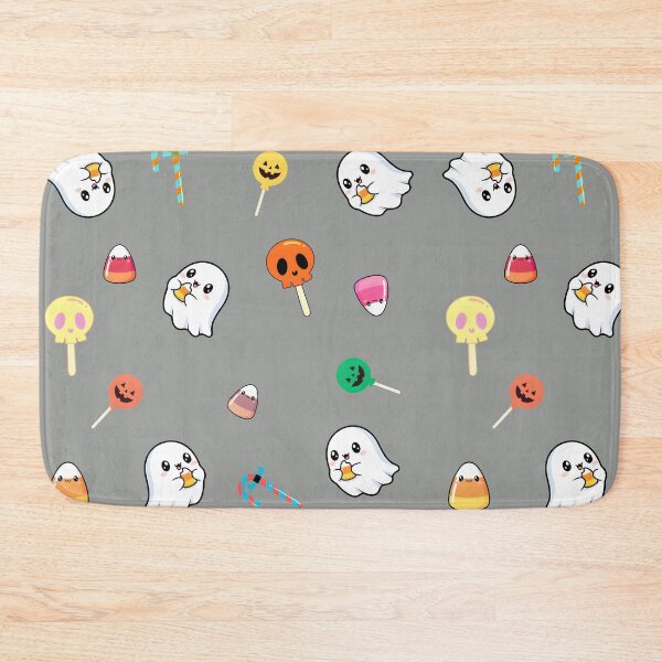 Item preview, Kawaii Ghost Blob Eating Candy Corn Sticker | Cute Halloween Design designed and sold by Kawaii Nest.