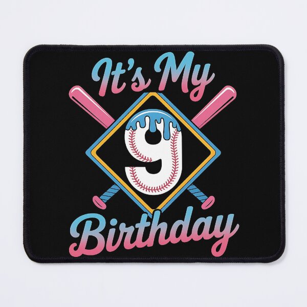 Item preview, Baseball 9 Year Old Ice Cream Drip 9th Birthday Boy Number 9, Baseball 9th Birthday designed and sold by BLZART.