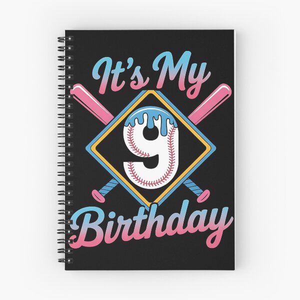 Item preview, Baseball 9 Year Old Ice Cream Drip 9th Birthday Boy Number 9, Baseball 9th Birthday designed and sold by BLZART.