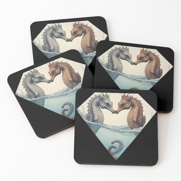 Item preview, Cuddling Seahorses – Romantic Ocean Design designed and sold by kozmade.