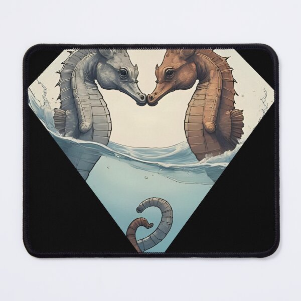 Item preview, Cuddling Seahorses – Romantic Ocean Design designed and sold by kozmade.