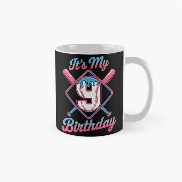 Item preview, Baseball 9 Year Old Ice Cream Drip 9th Birthday Boy Number 9, Baseball 9th Birthday designed and sold by BLZART.