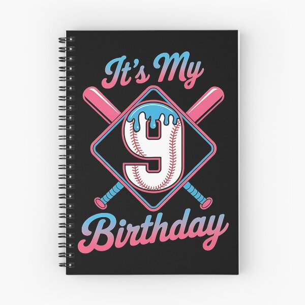 Item preview, Baseball 9 Year Old Ice Cream Drip 9th Birthday Boy Number 9, Baseball 9th Birthday designed and sold by BLZART.