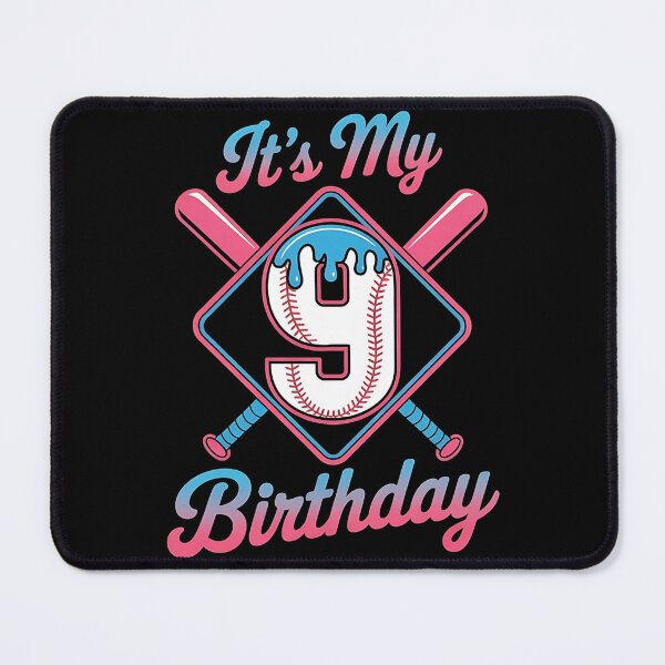 Item preview, Baseball 9 Year Old Ice Cream Drip 9th Birthday Boy Number 9, Baseball 9th Birthday designed and sold by BLZART.