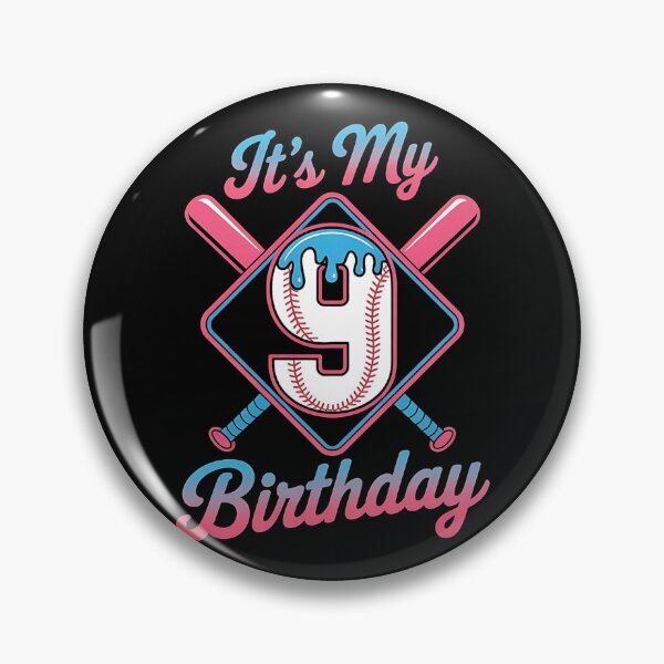 Item preview, Baseball 9 Year Old Ice Cream Drip 9th Birthday Boy Number 9, Baseball 9th Birthday designed and sold by BLZART.