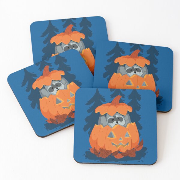 Item preview, Happy halloween racoon pumpkin designed and sold by Thealicetoday.