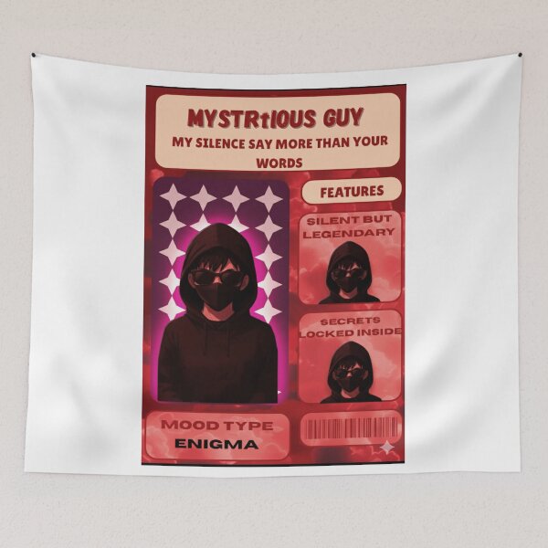 Item preview, Mysterious Anime Guy Card – Chill Pastel Aesthetic, Cool & Confident designed and sold by SoulFlex.