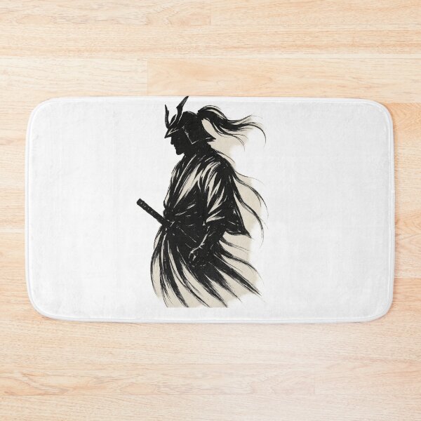 Item preview, Samurai Shadow – Minimal Ink Brush Art designed and sold by DailyDrivesct.