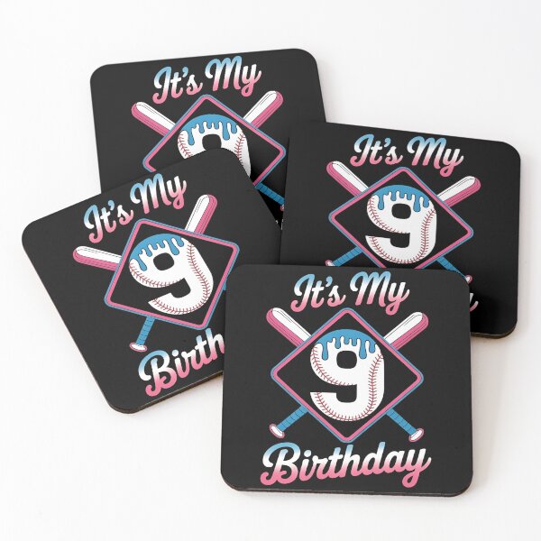 Item preview, Baseball 9 Year Old Ice Cream Drip 9th Birthday Boy Number 9, Baseball 9th Birthday designed and sold by BLZART.