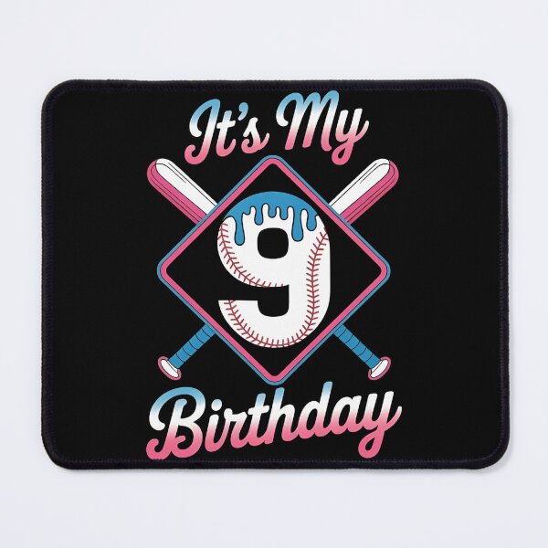 Item preview, Baseball 9 Year Old Ice Cream Drip 9th Birthday Boy Number 9, Baseball 9th Birthday designed and sold by BLZART.