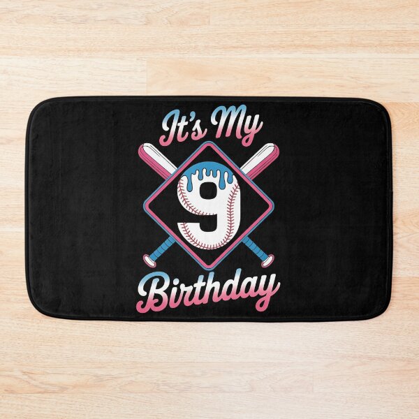 Item preview, Baseball 9 Year Old Ice Cream Drip 9th Birthday Boy Number 9, Baseball 9th Birthday designed and sold by BLZART.