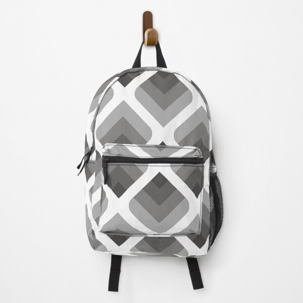 Item preview, Greyscale Rounded Diamonds Pattern designed and sold by The Frog Pond Arts.