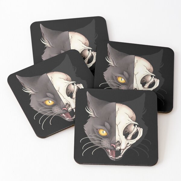 Item preview, Vulture Culture Black Cat Skull Gothic Therian Furry designed and sold by Veymoth.