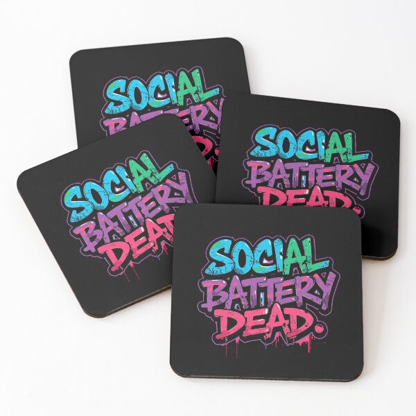 Item preview, Social Battery Dead | Sarcastic Humor Design by Too Real Co designed and sold by TooRealCo.