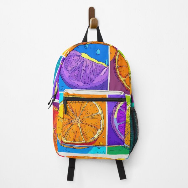 Item preview, Pop Art Citrus – Colorful Fruit Grid of Oranges & Lemons designed and sold by Moss and Moon Studio.