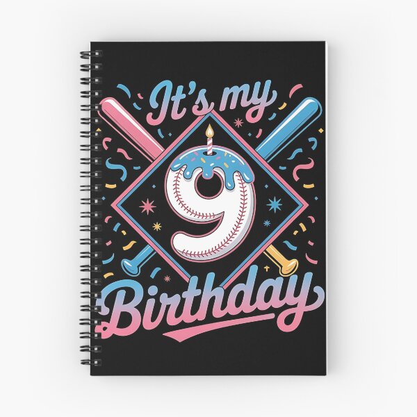 Item preview, Baseball 9 Year Old Ice Cream Drip 9th Birthday Boy Number 9, Baseball 9th Birthday designed and sold by BLZART.