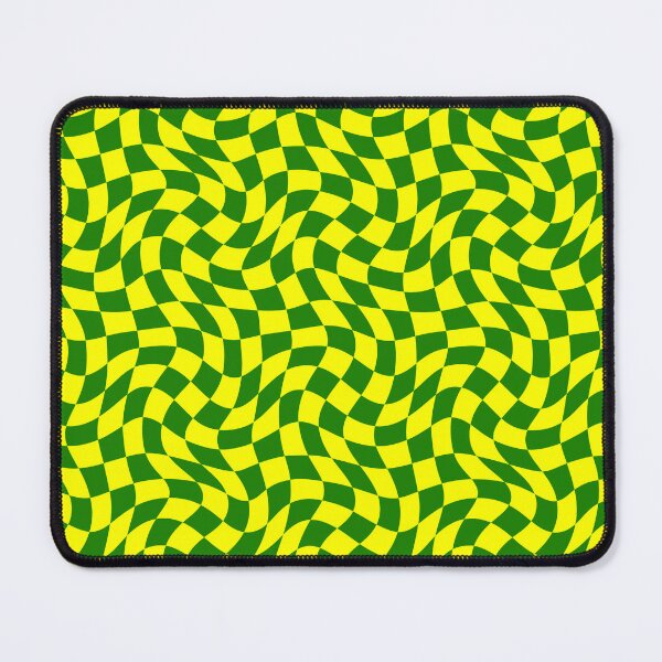 Item preview, Green And Yellow Abstract Retro Checkered Pattern designed and sold by sasyall.