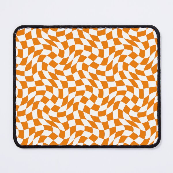 Item preview, Orange And White Abstract Retro Checkered Pattern designed and sold by sasyall.
