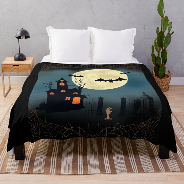 Item preview, Haunted House - Nostalgic Vintage t-shirt for Halloween designed and sold by AtushaSpark.