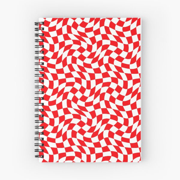 Item preview, Red And White Abstract Retro Checkered Pattern designed and sold by sasyall.