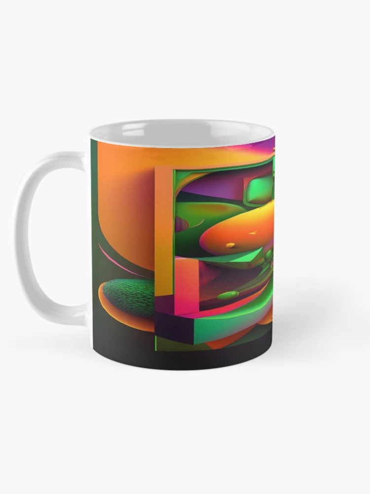 Thumbnail 5 of 6, Coffee Mug, Colourful Abstract Design designed and sold by RWT-Design.