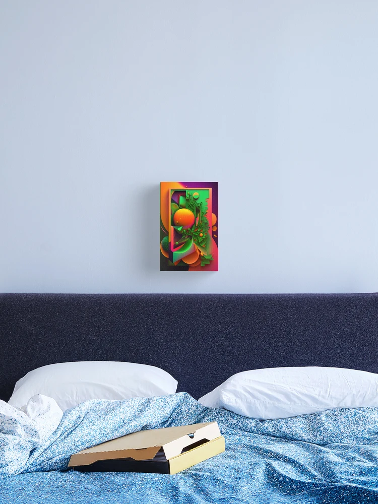 Thumbnail 2 of 3, Canvas Print, Colourful Abstract Design designed and sold by RWT-Design.