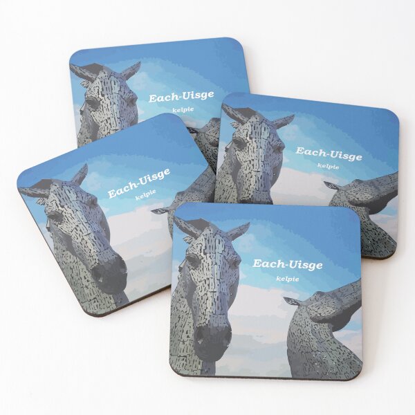 Item preview, Kelpies - Each-Uisge with translation - kelpie - Scottish Gaelic (Gàidhlig) Each means horse - Uisge means water designed and sold by Mamaidh Made.