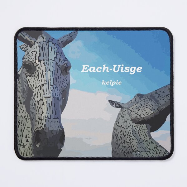 Item preview, Kelpies - Each-Uisge with translation - kelpie - Scottish Gaelic (Gàidhlig) Each means horse - Uisge means water designed and sold by Mamaidh Made.