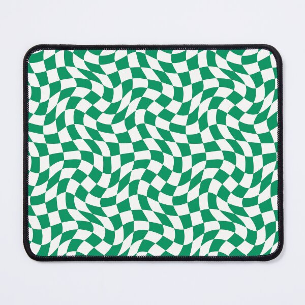 Item preview, Green And White Abstract Retro Checkered Pattern designed and sold by sasyall.