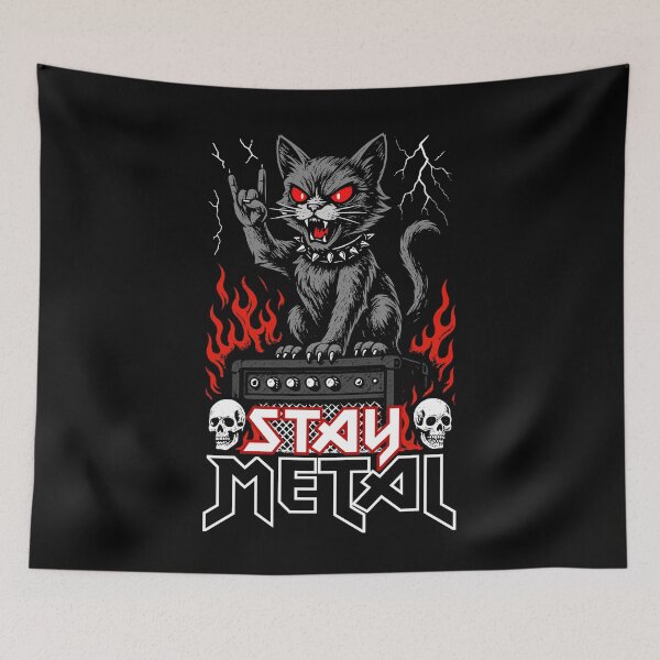 Item preview, Stay Metal Cat designed and sold by DAFIN.