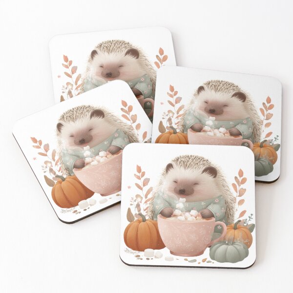 Item preview, Hedgehog Cosy Autumn designed and sold by NicolasGlowArt.