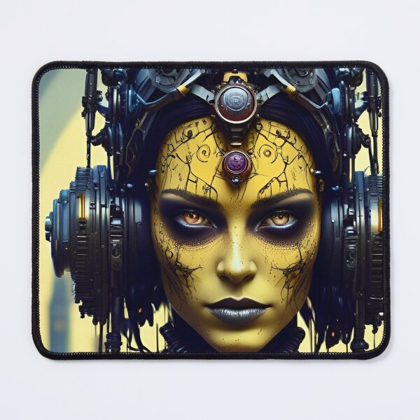 Item preview, Alien Cyberpunk in Yellow - Sci Fi Art concept designed and sold by Delerat7.