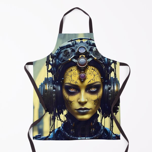 Item preview, Alien Cyberpunk in Yellow - Sci Fi Art concept designed and sold by Delerat7.