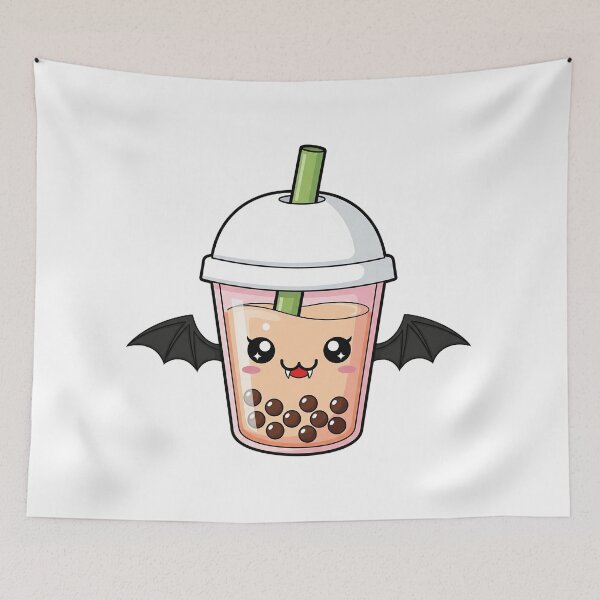 Item preview, Cute Kawaii Vampire Bat Bubble Tea designed and sold by istoriadesign.